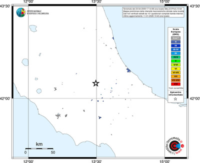 Mappa EMS - territori località