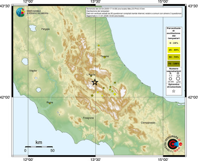 Mappa comuni con almeno 3 questionari