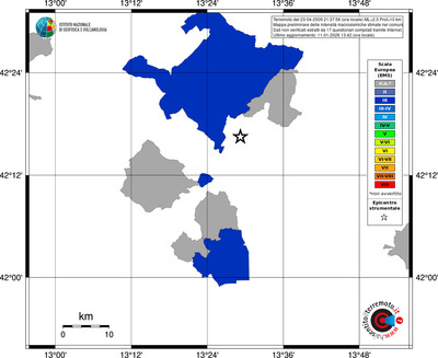 Mappa EMS - territori comuni