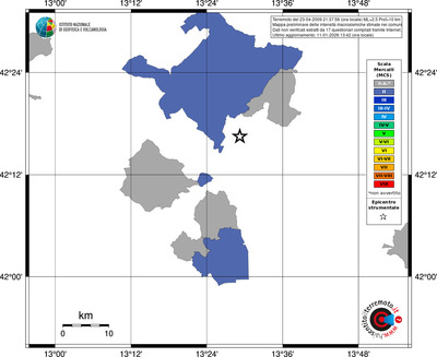 Mappa MCS - territori comuni