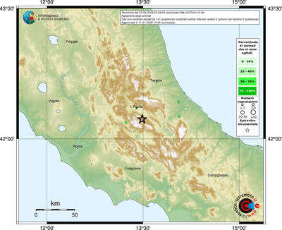 Mappa comuni con almeno 3 questionari