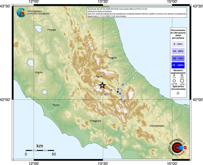 Mappa comuni con almeno 3 questionari