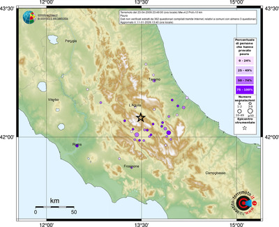 Mappa comuni con almeno 3 questionari