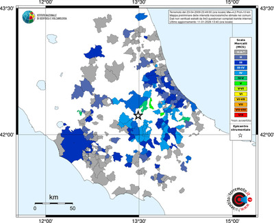 Mappa MCS - territori comuni