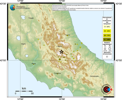 Mappa comuni con almeno 3 questionari