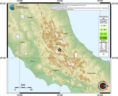 Mappa comuni con almeno 3 questionari