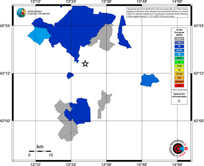 Mappa EMS - territori comuni