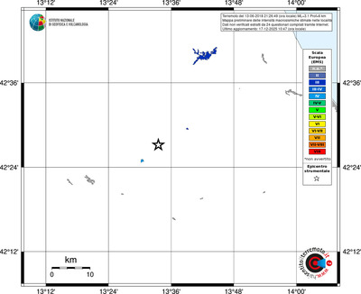 Mappa EMS - territori località