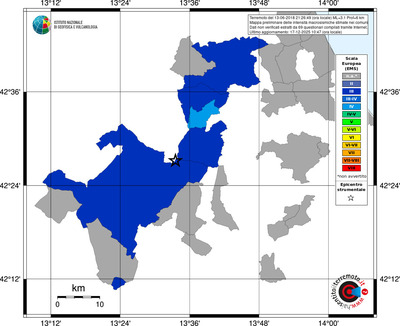 Mappa EMS - territori comuni