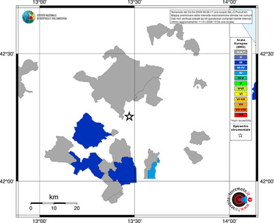 Mappa EMS - territori comuni