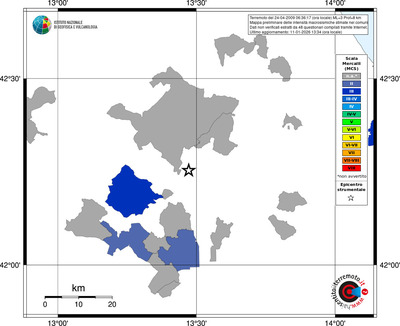 Mappa MCS - territori comuni