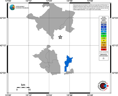 Mappa EMS - territori comuni