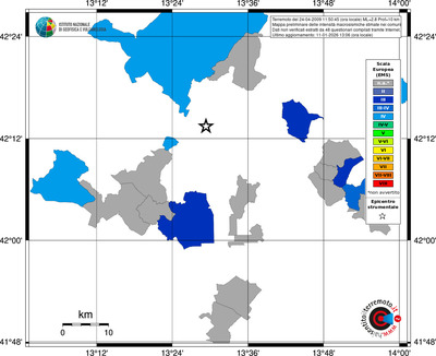 Mappa EMS - territori comuni