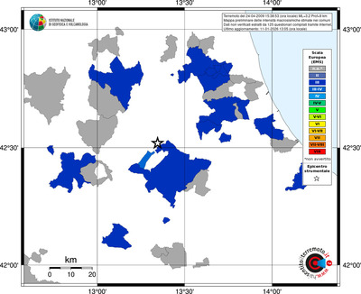 Mappa EMS - territori comuni