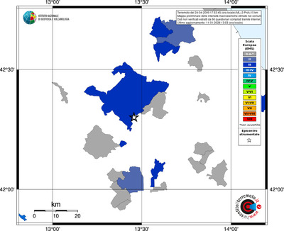 Mappa EMS - territori comuni