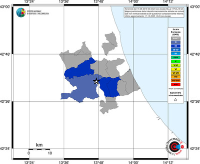 Mappa EMS - territori comuni