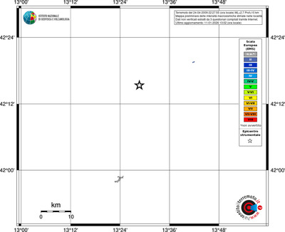 Mappa EMS - territori località