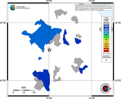 Mappa EMS - territori comuni