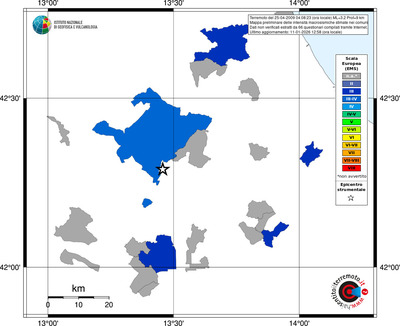 Mappa EMS - territori comuni