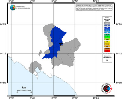 Mappa EMS - territori comuni