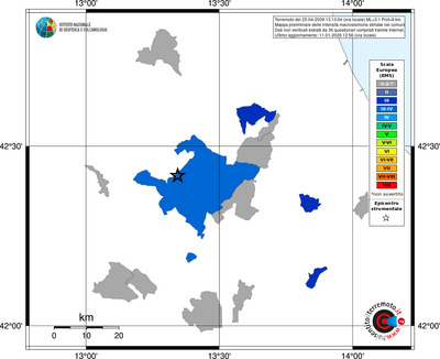 Mappa EMS - territori comuni
