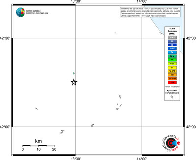 Mappa EMS - territori località