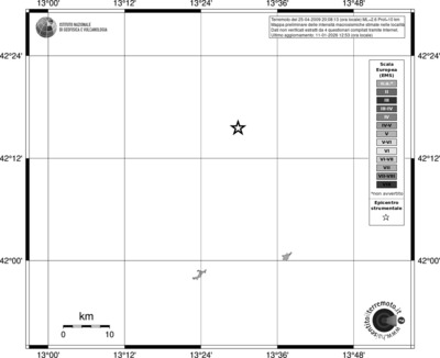 Mappa EMS - territori località