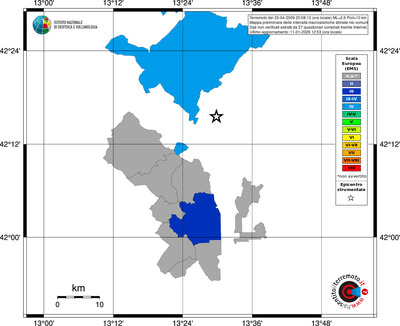Mappa EMS - territori comuni