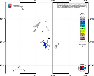 Mappa EMS - territori località