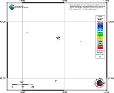 Mappa EMS - territori località