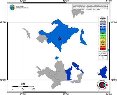 Mappa EMS - territori comuni
