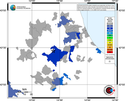 Mappa MCS - territori comuni