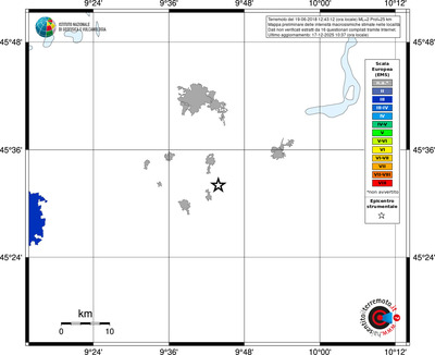 Mappa EMS - territori località