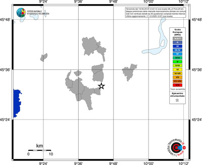Mappa EMS - territori comuni
