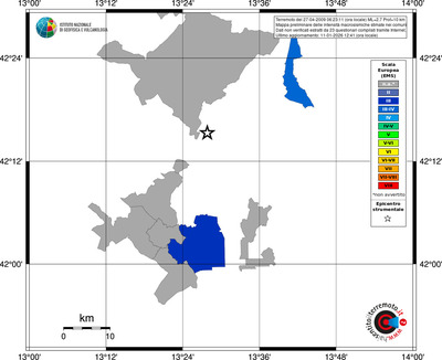 Mappa EMS - territori comuni