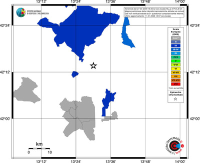 Mappa EMS - territori comuni