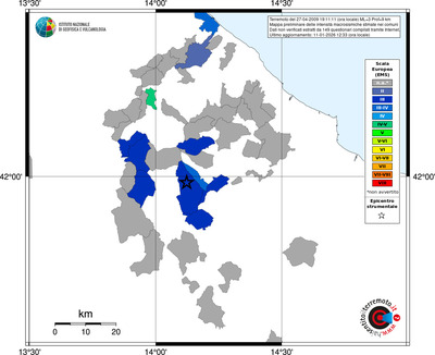 Mappa EMS - territori comuni