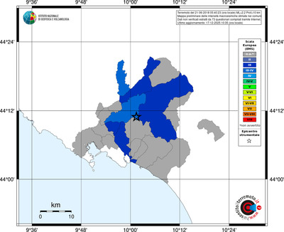 Mappa EMS - territori comuni