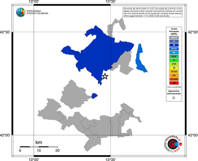 Mappa EMS - territori comuni