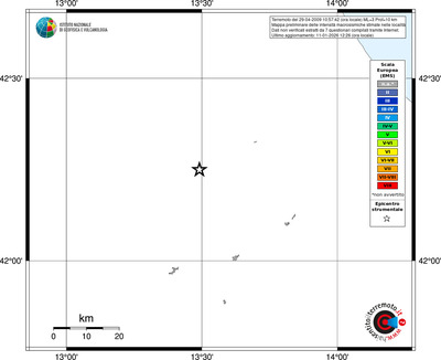Mappa EMS - territori località