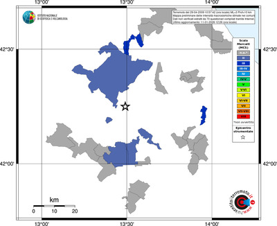 Mappa MCS - territori comuni