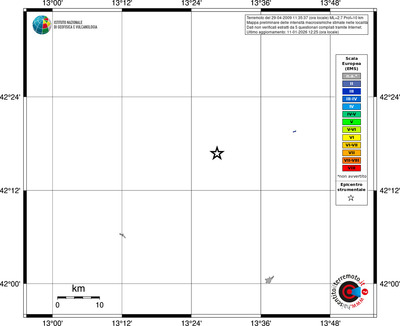 Mappa EMS - territori località