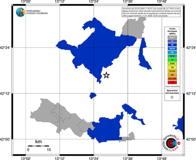 Mappa EMS - territori comuni