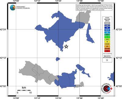 Mappa MCS - territori comuni