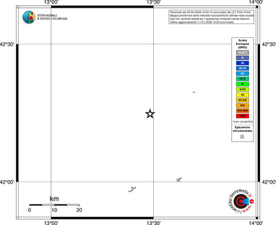 Mappa EMS - territori località