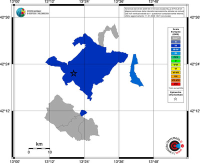 Mappa EMS - territori comuni