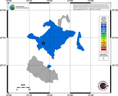 Mappa MCS - territori comuni