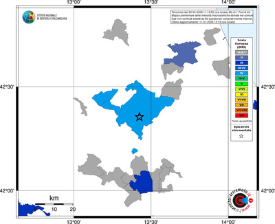Mappa EMS - territori comuni