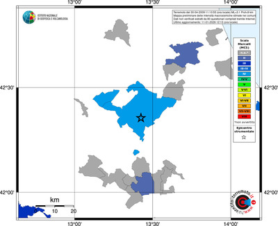 Mappa MCS - territori comuni