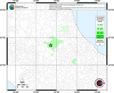 Mappa territorio comunale con almeno 3 questionari